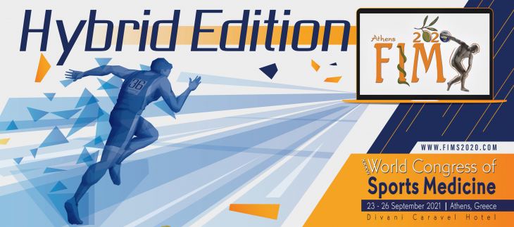 Late Breaking Abstract Submission Deadline Ahead/ XXXVI WORLD CONGRESS OF SPORTS MEDICINE-HYBRID EDITION, SEPTEMBER 23rd - 26th 2021, DIVANI CARAVEL HOTEL, ATHENS-GREECE
